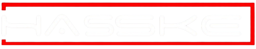 Logo HASSKE en color blanco, marca de filtros armónicos y senoidales para variadores de frecuencia